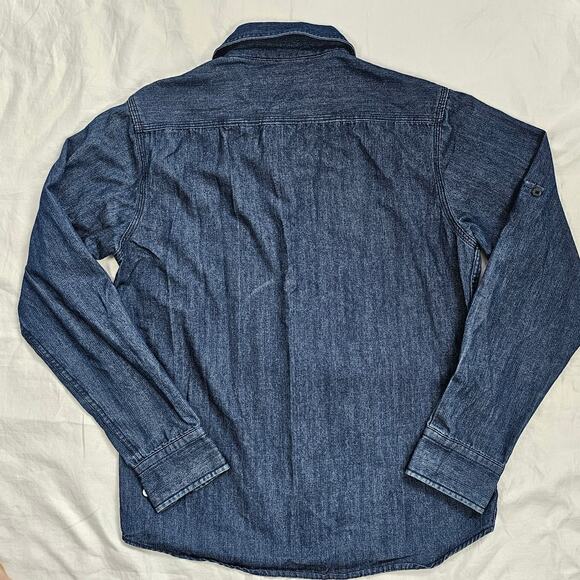 Polo Ralph Lauren denim men's shirt preppy traditional casual dark Medium - Picture 2 of 9